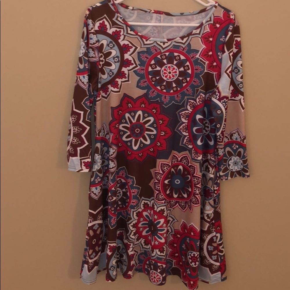 Boho dress with pockets.